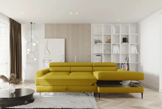 Potah na obrázku je tkanina Poso 1 (ostatní tkaniny nemají manšestrovou strukturu)