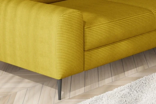 Potah na obrázku je tkanina Poso 1 (ostatní tkaniny nemají manšestrovou strukturu)